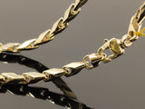 Intertwined Fancy Link Necklace (26"/98.2gr/10kt)