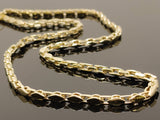 Intertwined Lock Fancy Link Necklace (26"/67.7gr/10kt)