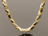Intertwined Fancy Link Necklace (28"/108.3gr/10kt)