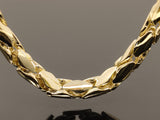 Intertwined Fancy Link Necklace (28"/108.3gr/10kt)