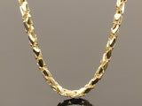 Intertwined Fancy Link Necklace (28"/108.3gr/10kt)