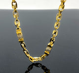 Medusa Station Fancy Style Link Necklace