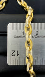 Two Tone Pressed Oval Link Necklace