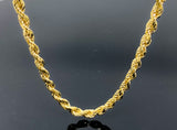 Rope Link Necklace 77.8gr (28"/77.8g/10kt)