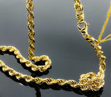 Rope Link Necklace 77.8gr (28"/77.8g/10kt)
