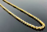 Greek Fancy Bullet Link Necklace (28"/61.4gr/10kt)