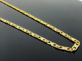 Intertwined Fancy Figaro Link Necklace (28"/50.5gr/10kt)
