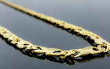 Intertwined Fancy Figaro Link Necklace (28"/50.5gr/10kt)