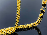 Franco Cubed Link Necklace (24"/58.5g/14kt)