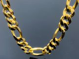 Figaro Link Necklace (26"/112.2g/10kt)