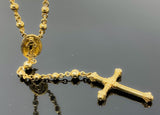 Rosary Ball Link Necklace (19"/87.1gr/10kt)
