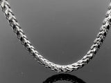 Wheat Link White Gold Necklace (26"/17.3gr/14kt)