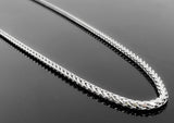 Wheat Link White Gold Necklace (26"/17.3gr/14kt)