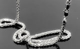 Wheat Link White Gold Necklace (26"/17.3gr/14kt)