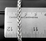 Wheat Link White Gold Necklace (26"/17.3gr/14kt)