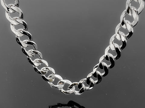 Cuban Curb Link Necklace (20"/24gr/10kt/WG)