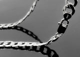 Cuban Curb Link Necklace (20"/24gr/10kt/WG)