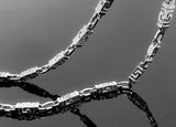 Versace Greek Style Link Necklace (26"/80.4gr/10kt/WG)