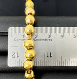 Ball Bead Link Bracelet (9.5"/48g/10kt)