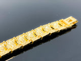 Gold Nugget Link Bracelet 40gr