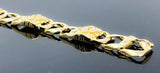 Station & Gold Nugget Link Bracelet