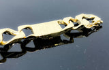 Station & Gold Nugget Link Bracelet